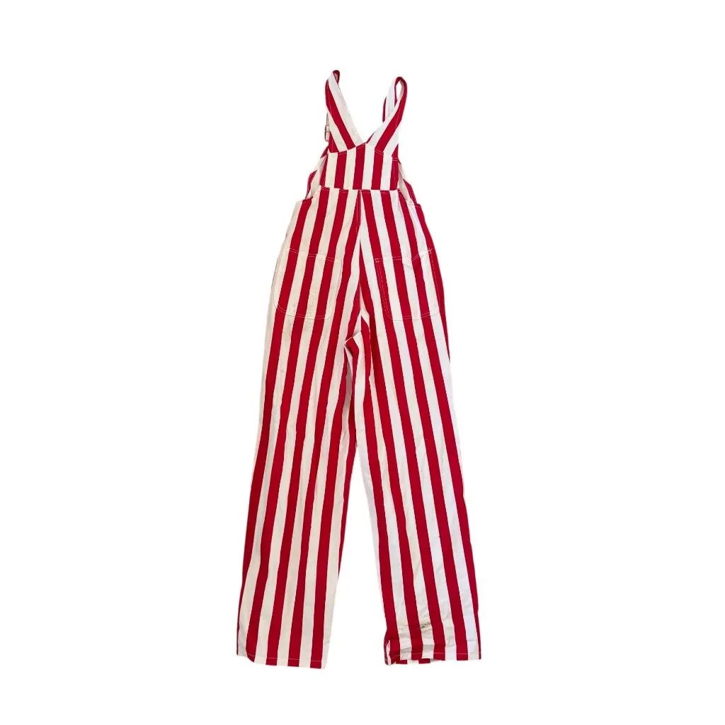 GAME BIBS Women's Alabama Crimson Tide Striped Roll Tide Overalls Size XS - Image 5