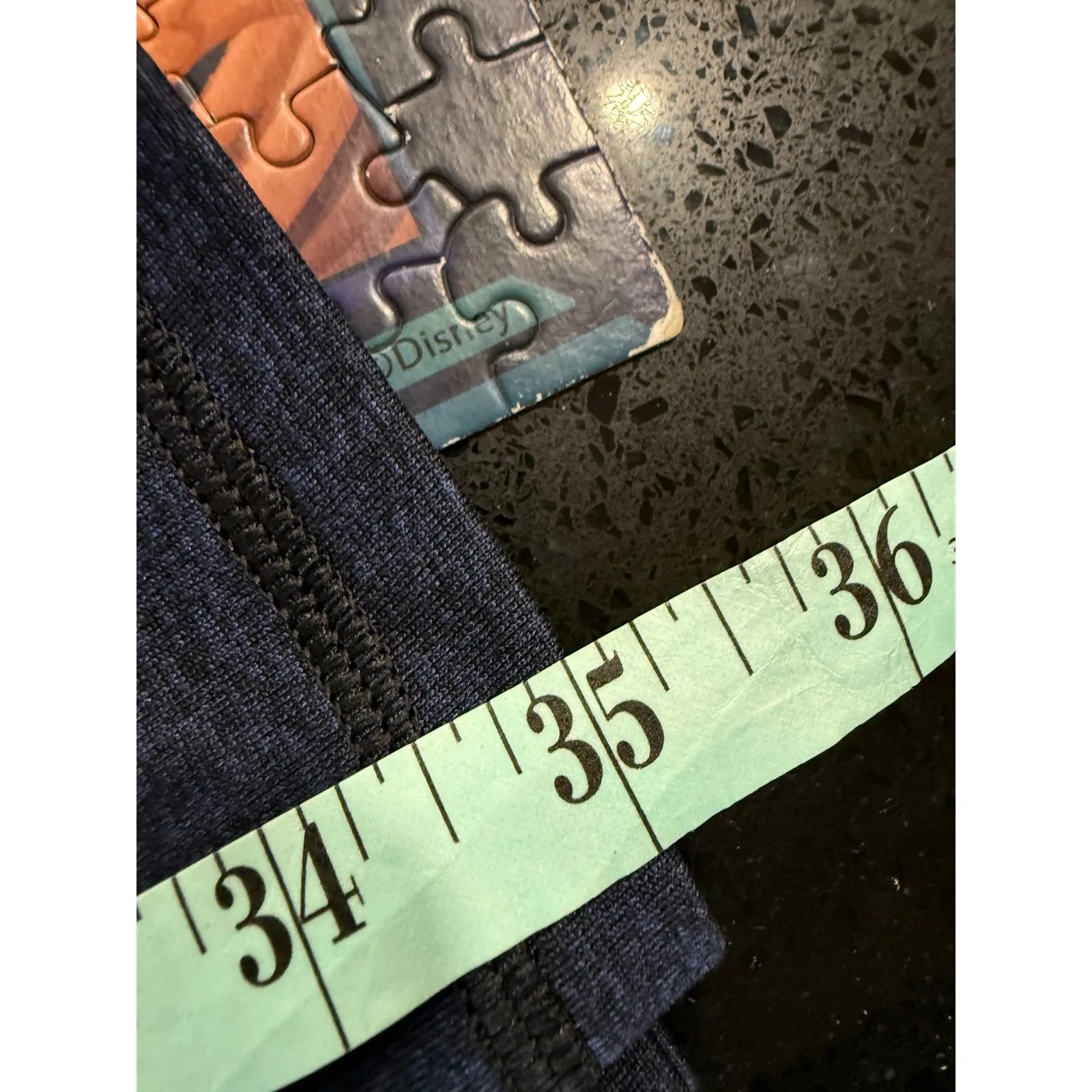 Aerie Chill Play Move Navy Blue Heathered Leggings Athletic Workout XL - Image 6