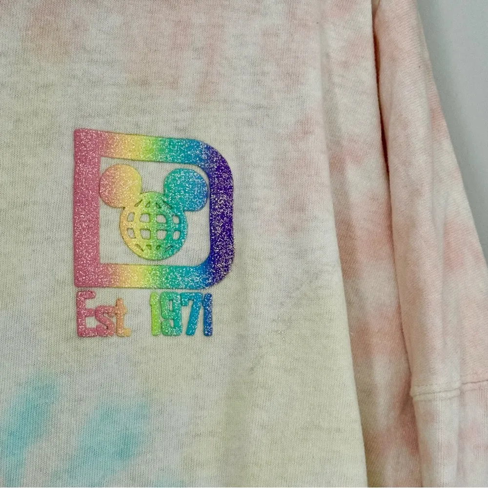 Parks Disney World Spirit Jersey Cotton Candy Tie Dye Shirt - Image 6