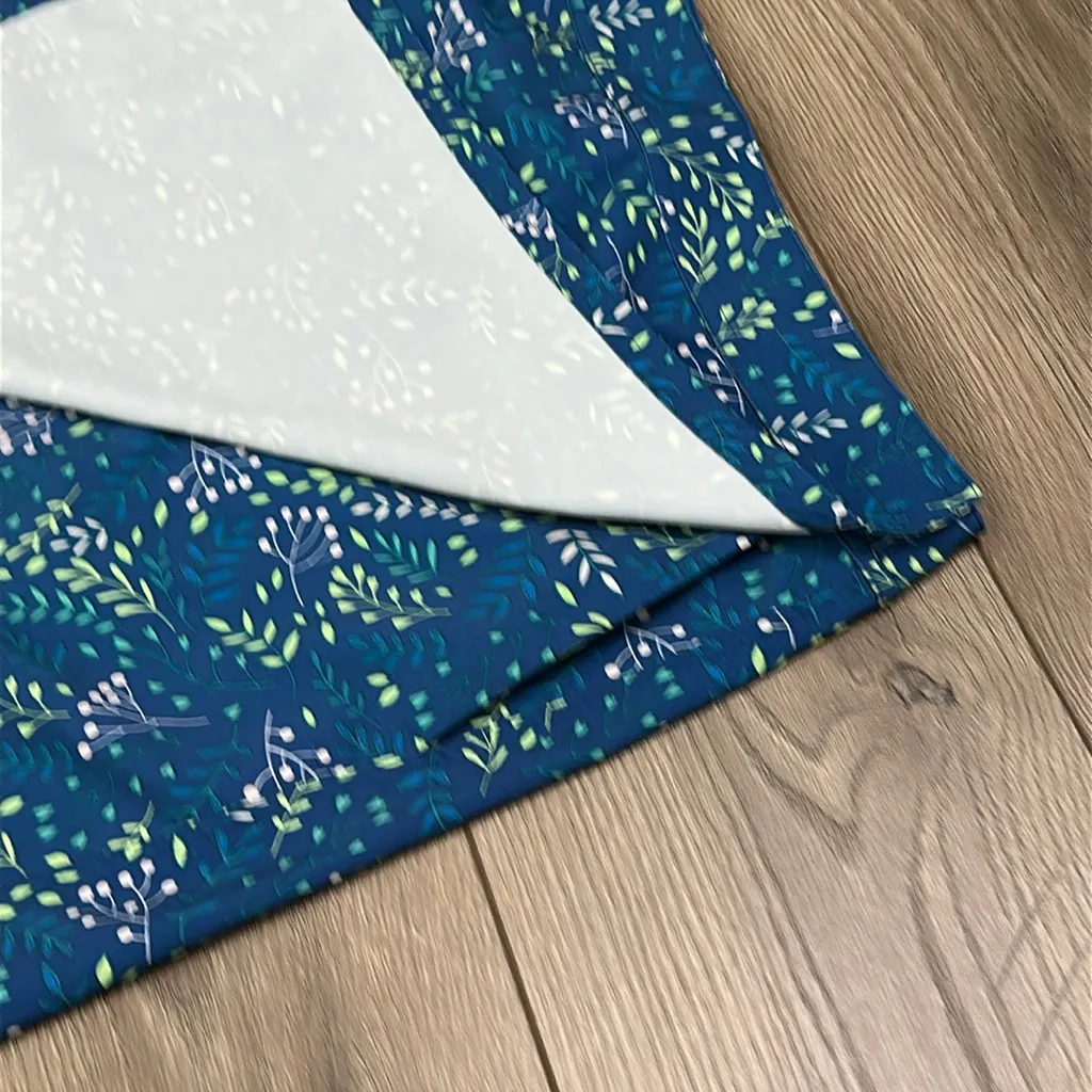 RipSkirt Hawaii‎ 19” Wrap Beach Coverup Skirt Blue Print Size Large - Image 4