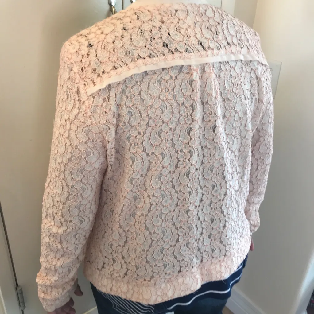 LC Conrad lace jacket in pale  pink size 10 - Image 2