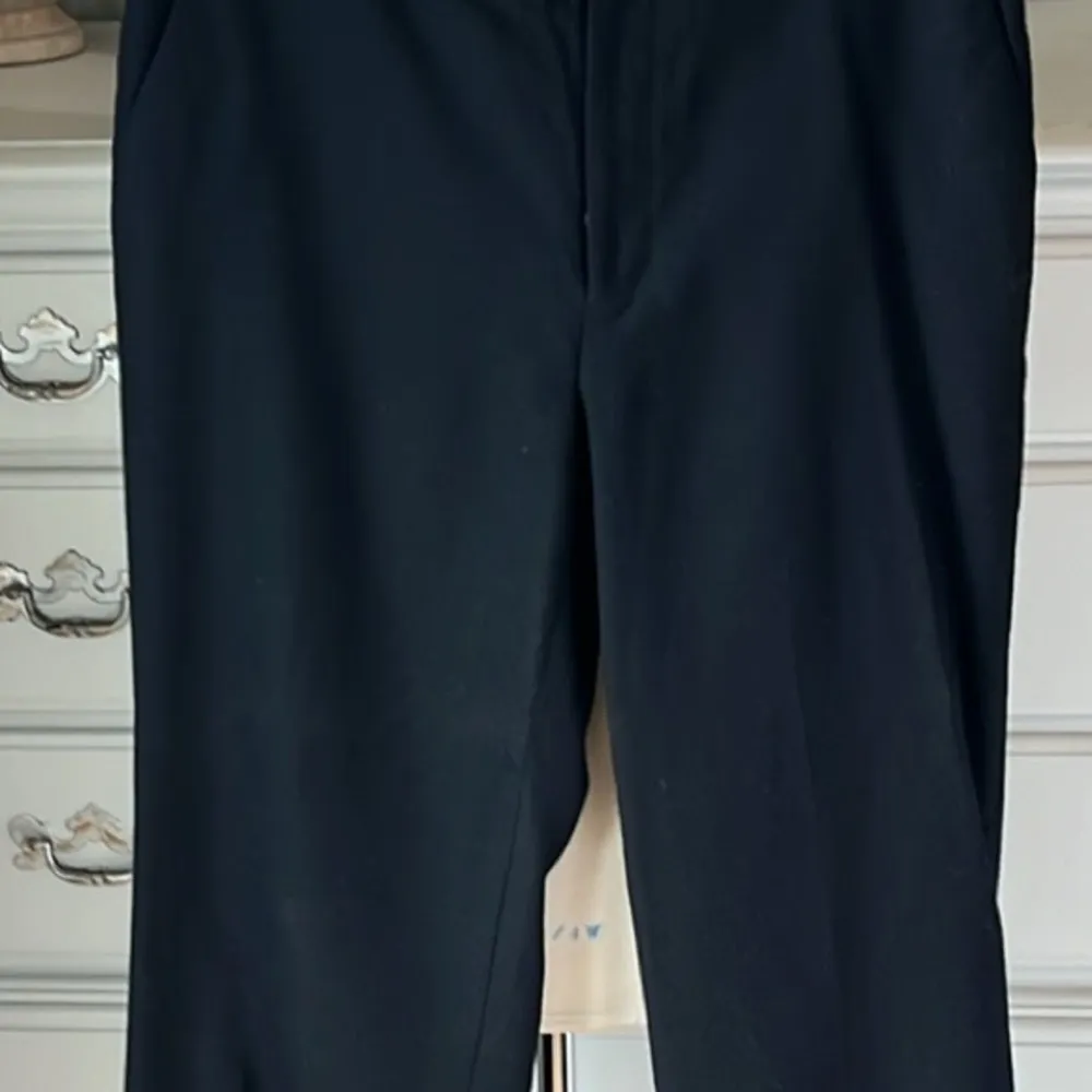 Chaps Wool Black Pants Office Trousers Dressy Winter Straight Leg Womens 4 Lined - Image 6