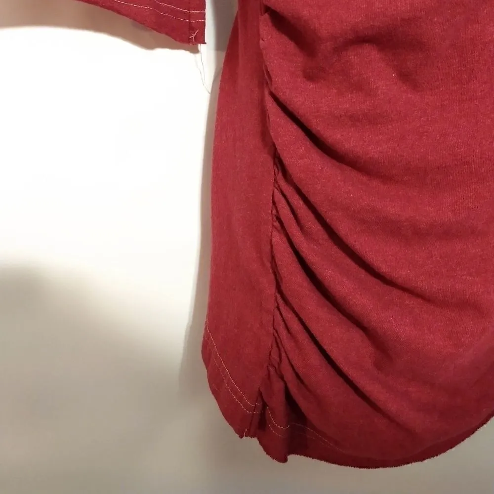 Lur fashion for change maroon wrap small Red - Image 5