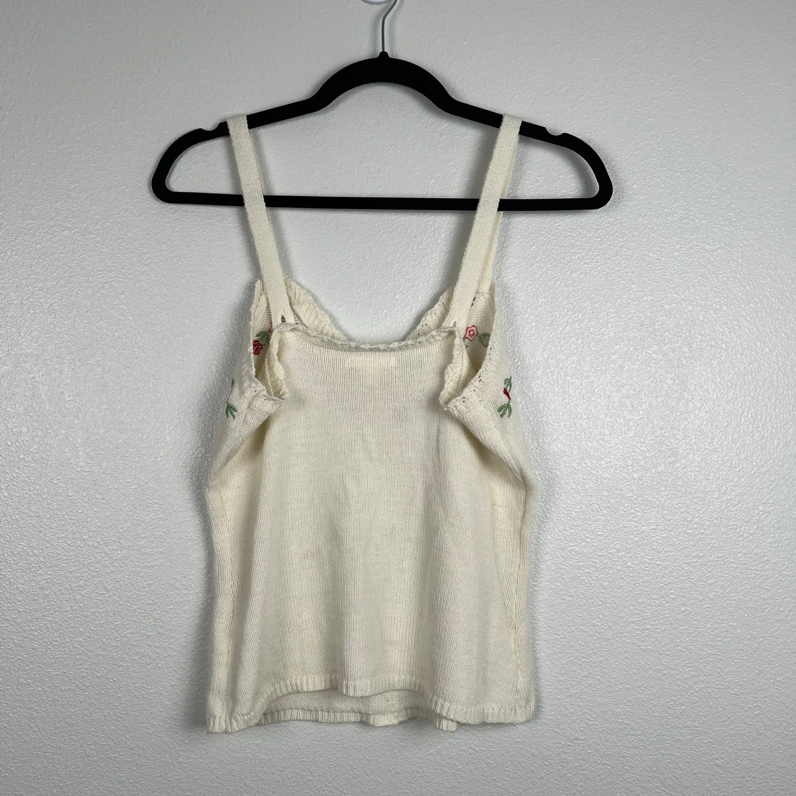 Lauren Conrad Women's Knit‎ Tank Top Cream Sz XS - Image 6