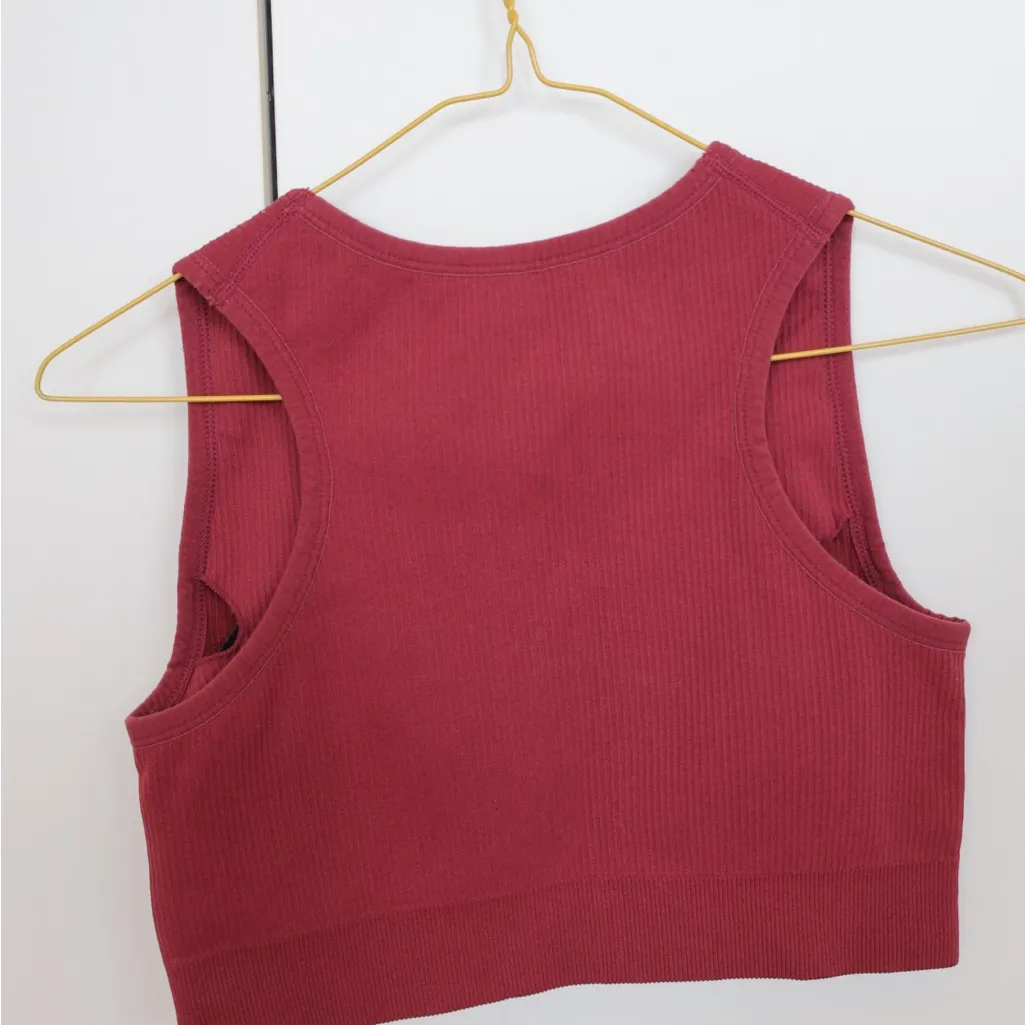 Long line sports bra top Red Size L - Image 3