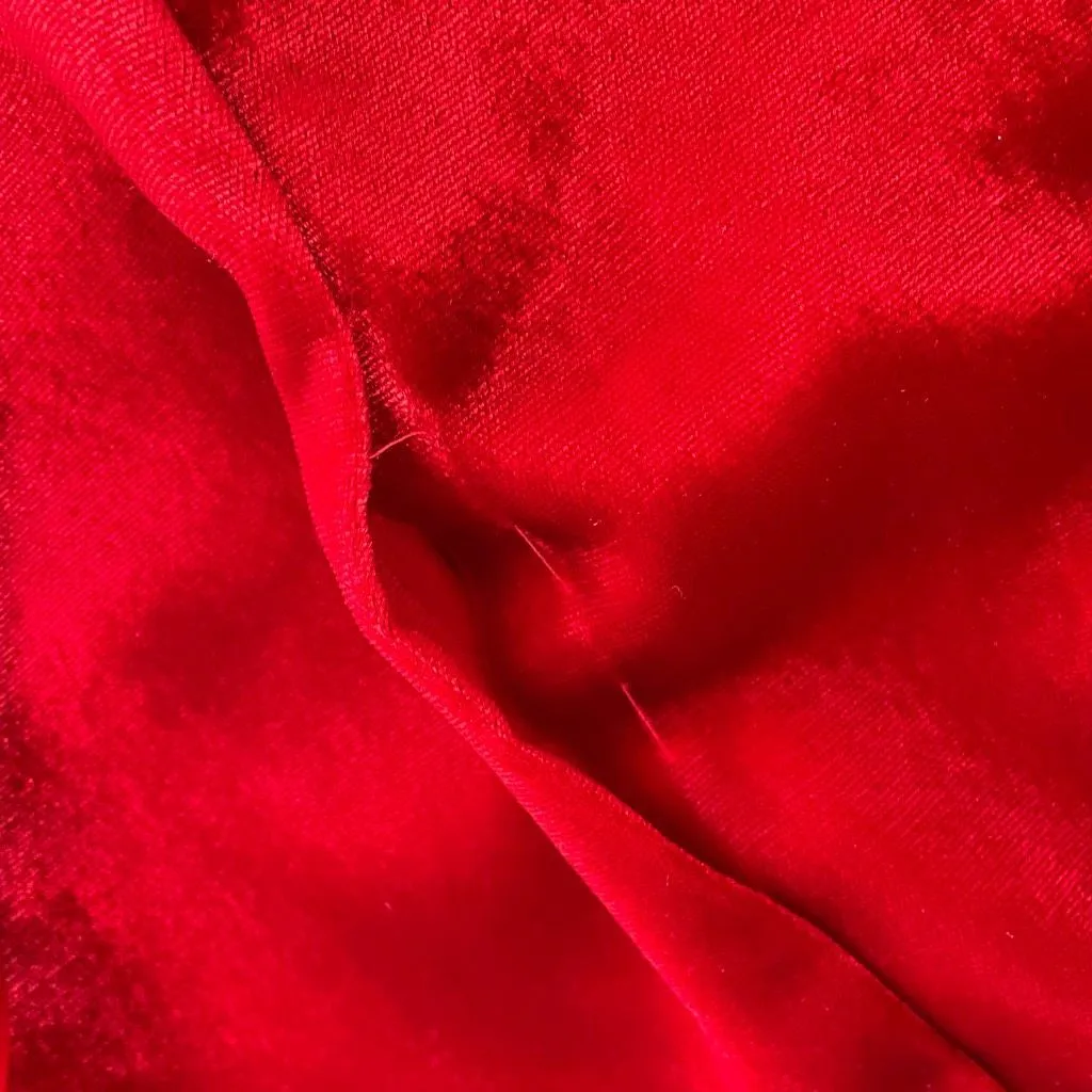 Vintage Henri Bendel Bulli e Pupe Red Velvet Midi Pencil Skirt XS - Image 10