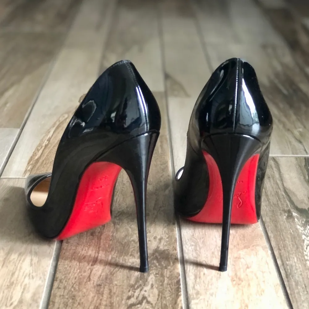 Christian Louboutin So Kate Pumps, Black Patent Leather sz. EU 36.5 - Image 2
