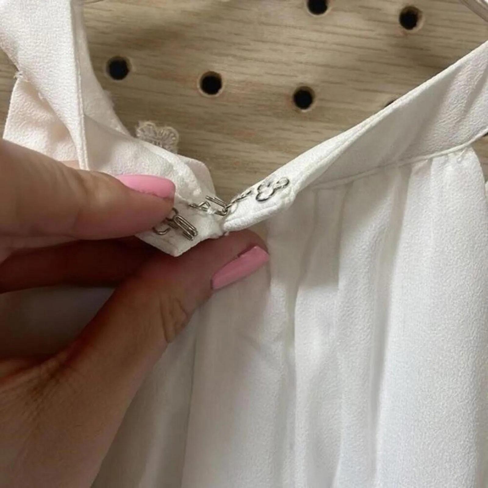 Belle Badgley Mischka white Racerback Bodysuit open back bridal wedding - Image 7