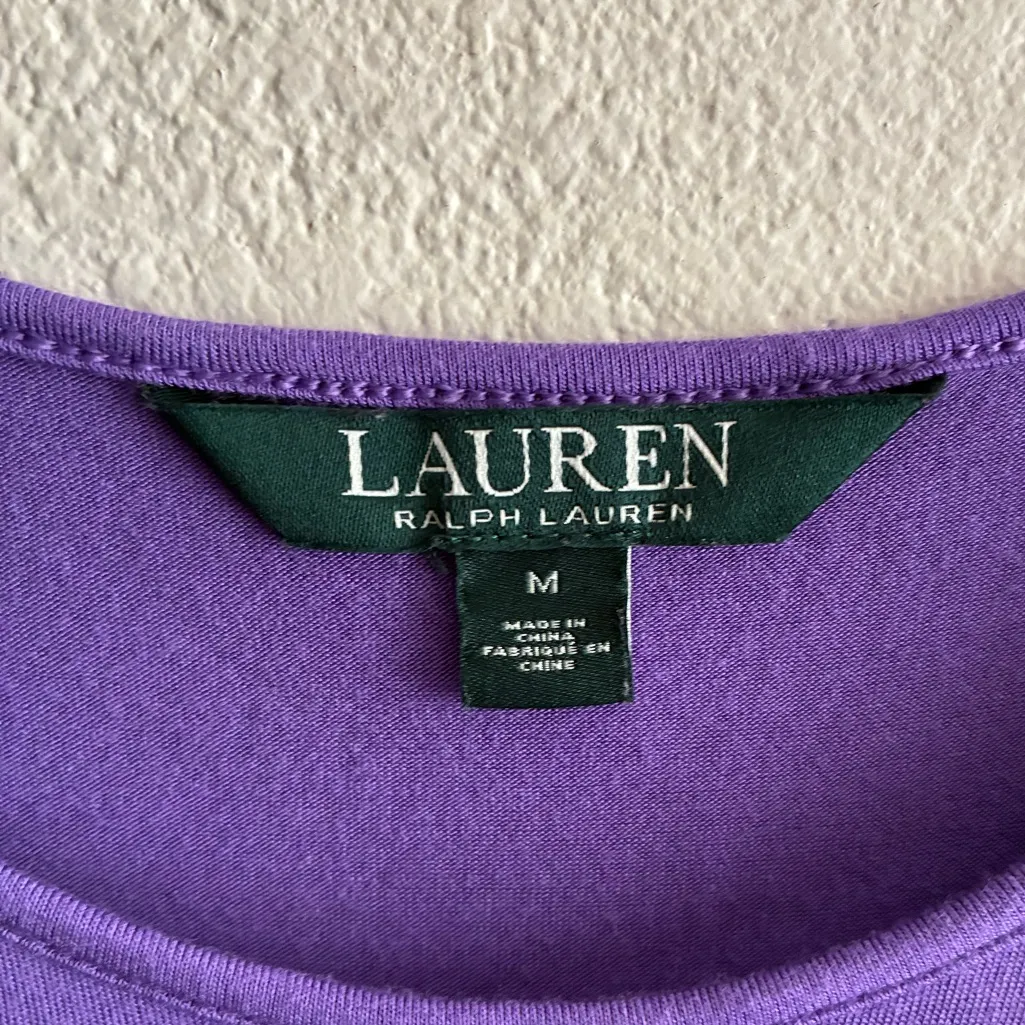 Ralph Lauren Women's Purple Viscose Jersey Knit
Cutout Cold Shoulder Top M - Image 7