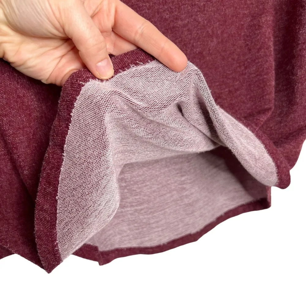 Tresics Maroon & Gray Varsity Striped Terrycloth Lined Knit Henley - Image 10