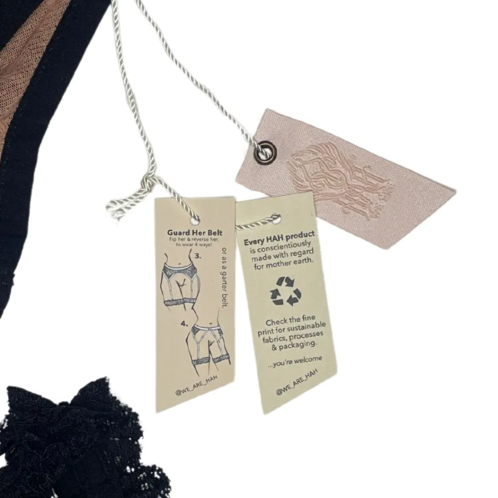 We Are HAH | Free People Guard Her Convertible Bra Garter Black Lace Small NWT - Image 10