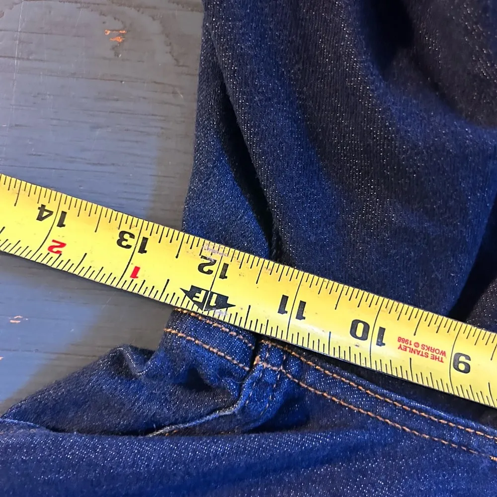 Old Navy High Rise Super Skinny Dark Wash Jeans, Size 14/32 - Image 6