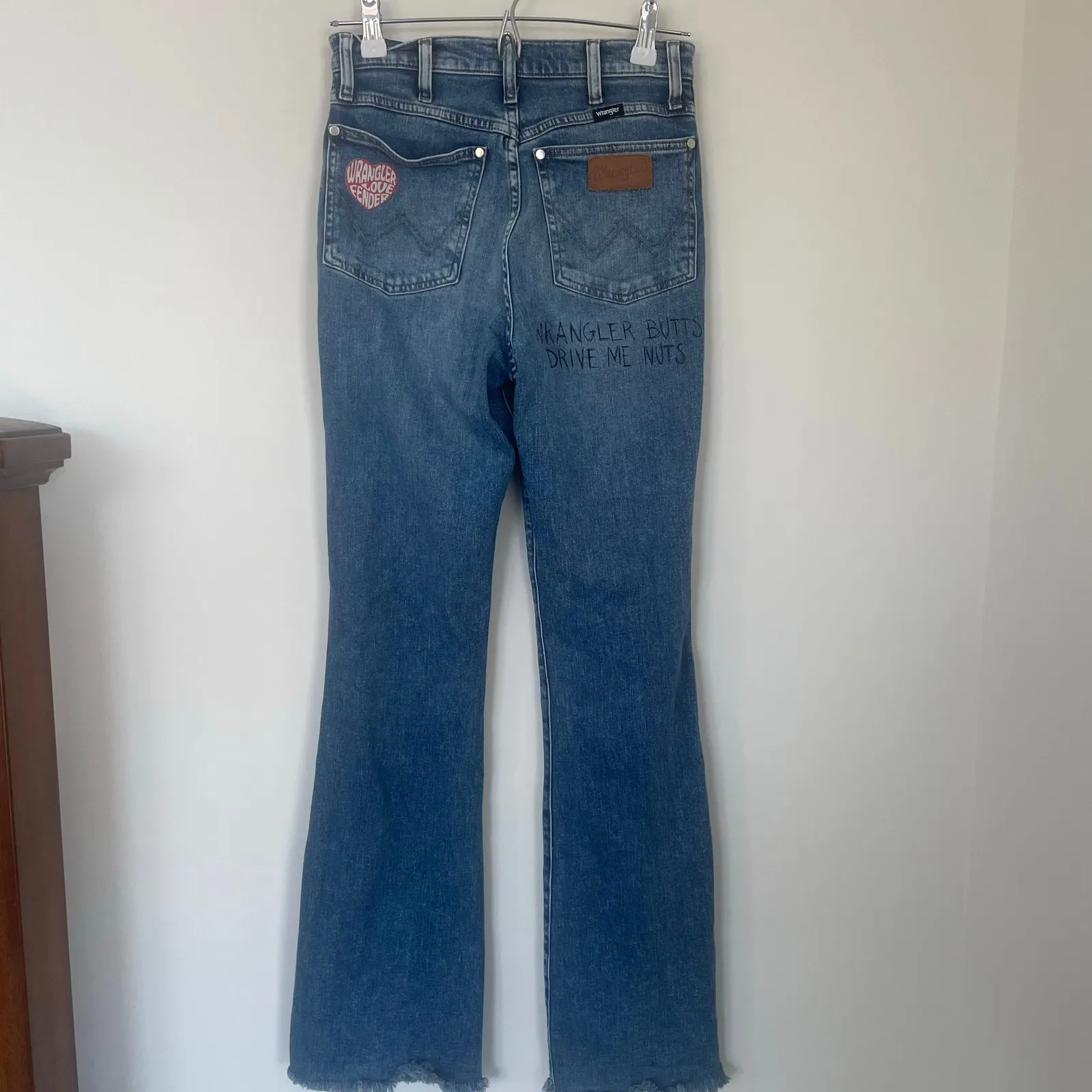 Wrangler x Fender Westward 626 High Rise Bootcut Jeans 26x32 Blue Size 26 - Image 2