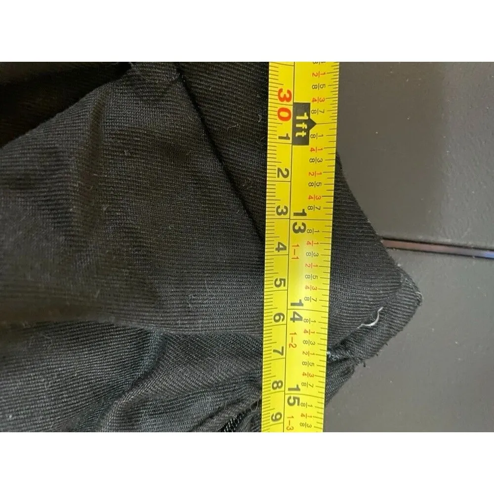 Hot Topic Pleated Mini Skirt XL Black White Stripe Side Zip School Girl Goth - Image 9