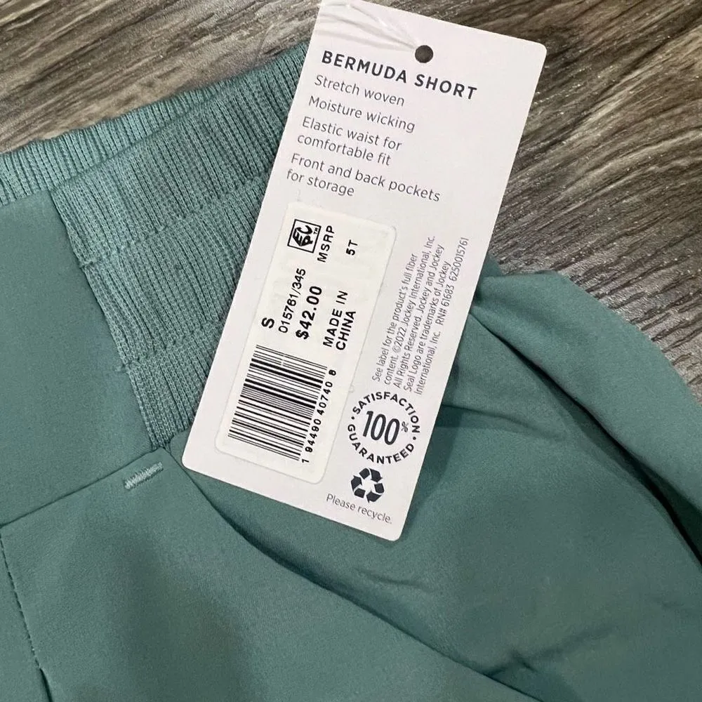 Jockey Woven Stretch Bermuda Short Blue - Image 4