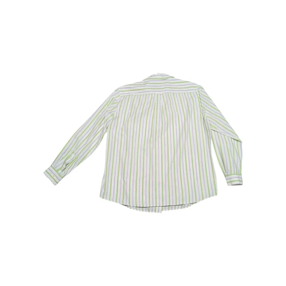 Pendleton Originals Green Striped Button Down Shirt Long Sleeve Womens Medium - Image 2