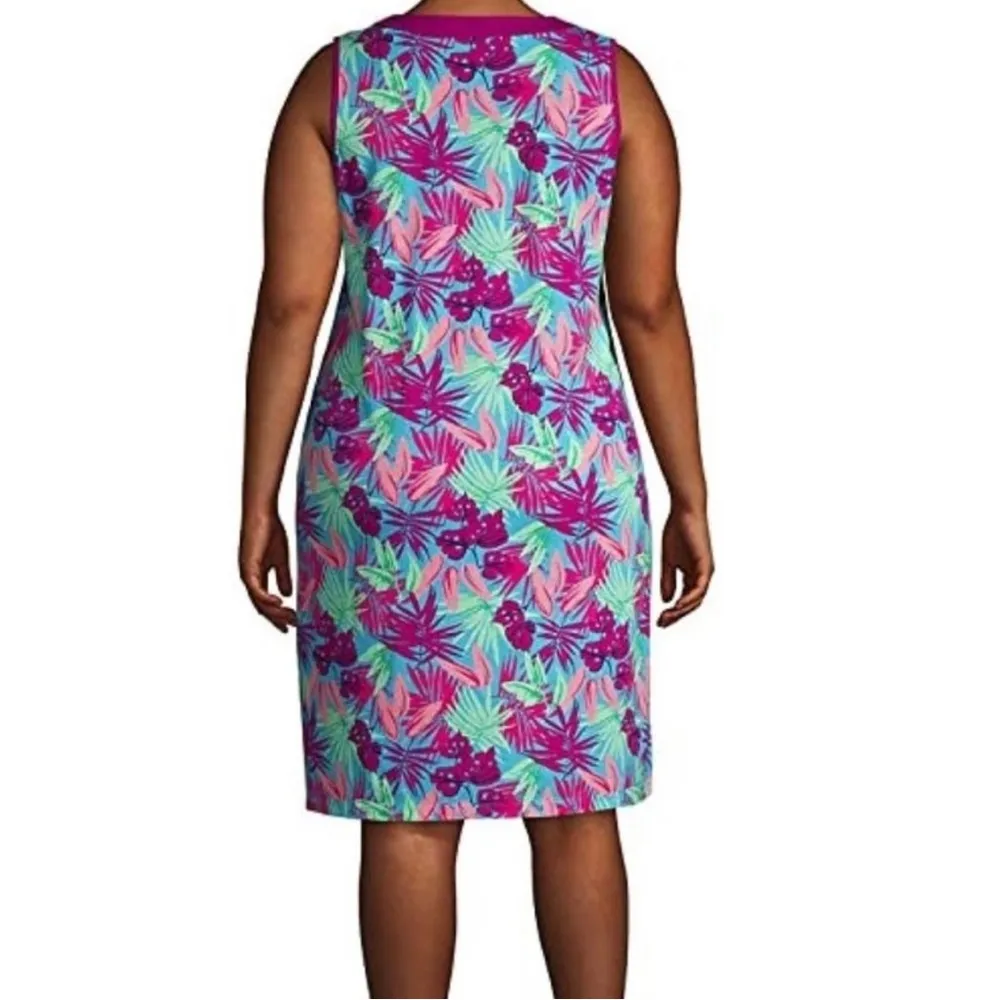 Lands end swim cover up beach dress - Image 2