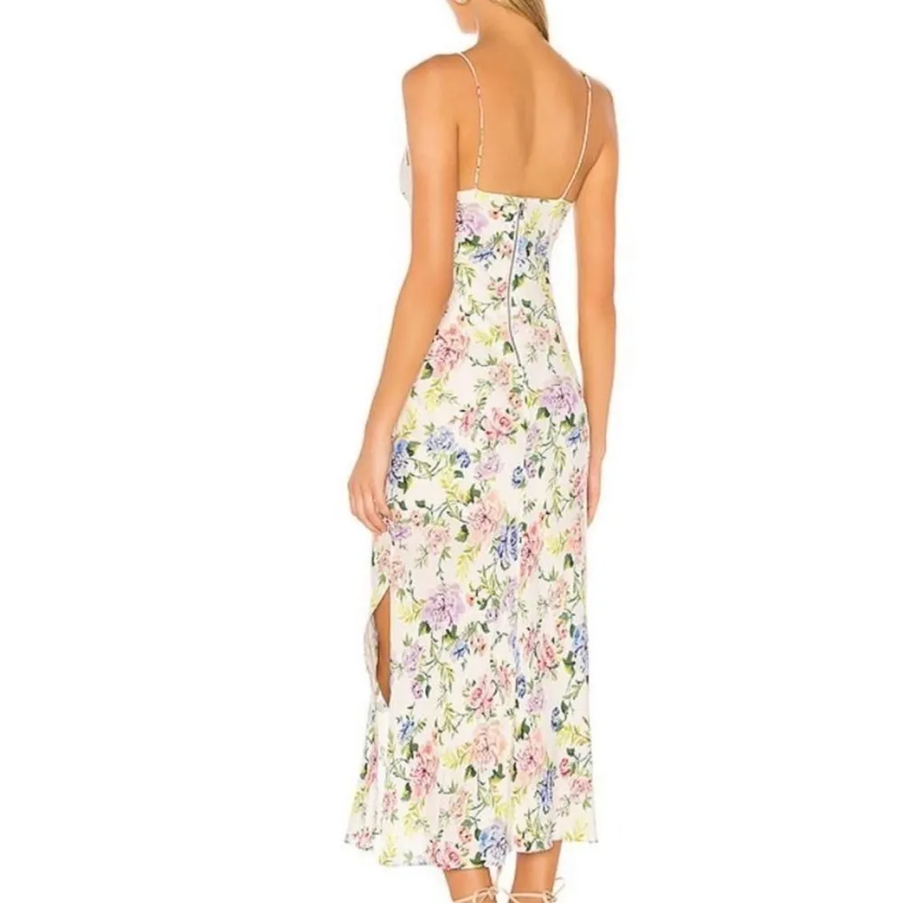 Alice + Olivia Harmony Slip Midi Dress Gardenia Floral Size US 4 - Image 3