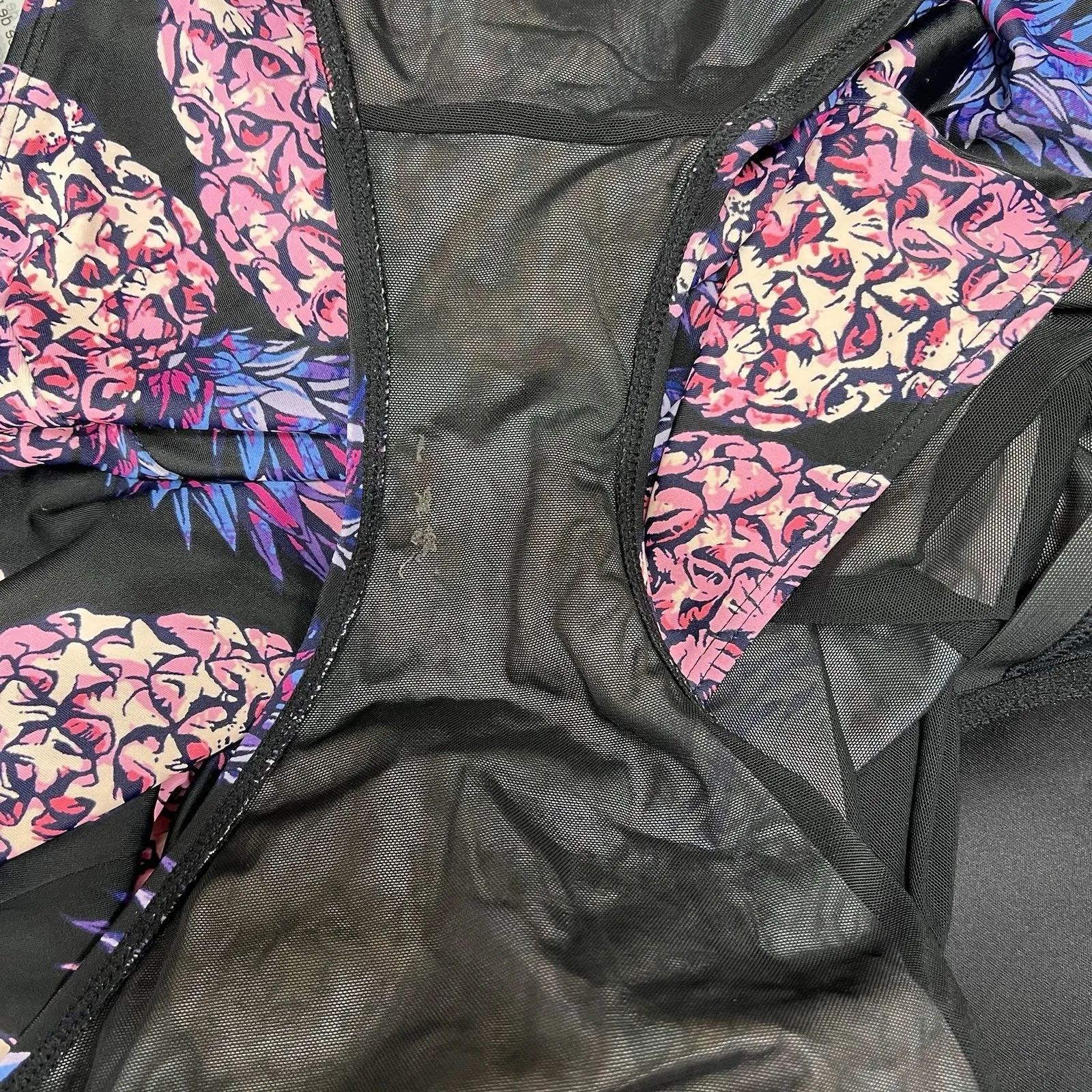 Torrid 5X 1 Piece Swimsuit Push Up Demi Slim Fix Padded Underwire Pineapple - Image 13