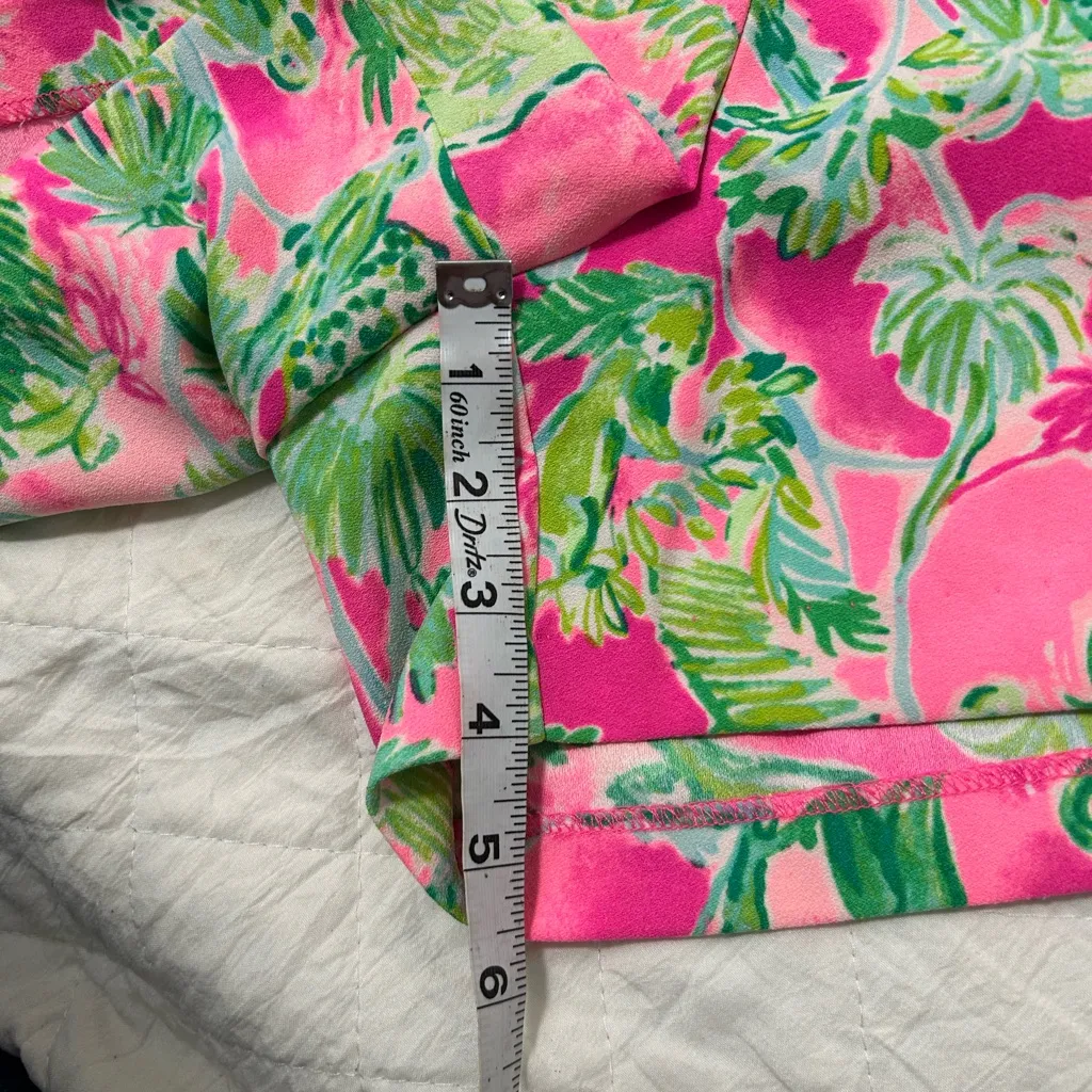 Lilly Pulitzer Pink and Green Tropical Skorts - Image 6