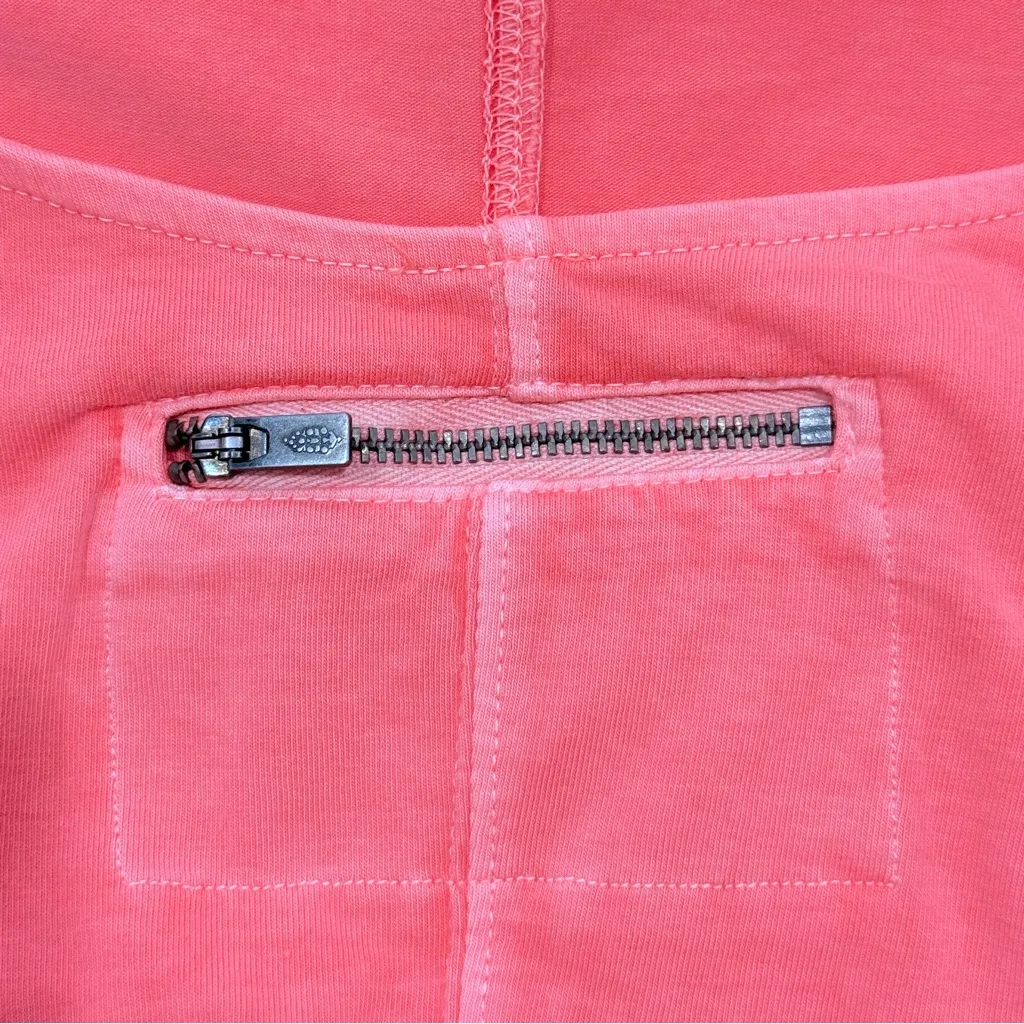 Free People Movement Hot Shot Halter Romper Coral Medium Open Back Beachy New - Image 14