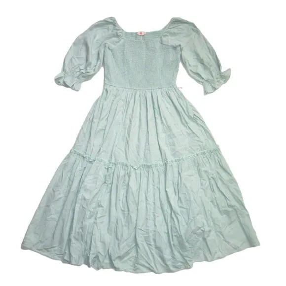 NWT Ivy City Co. Lani Midi in Sage Green Smocked Cotton Dress M Size M - Image 2