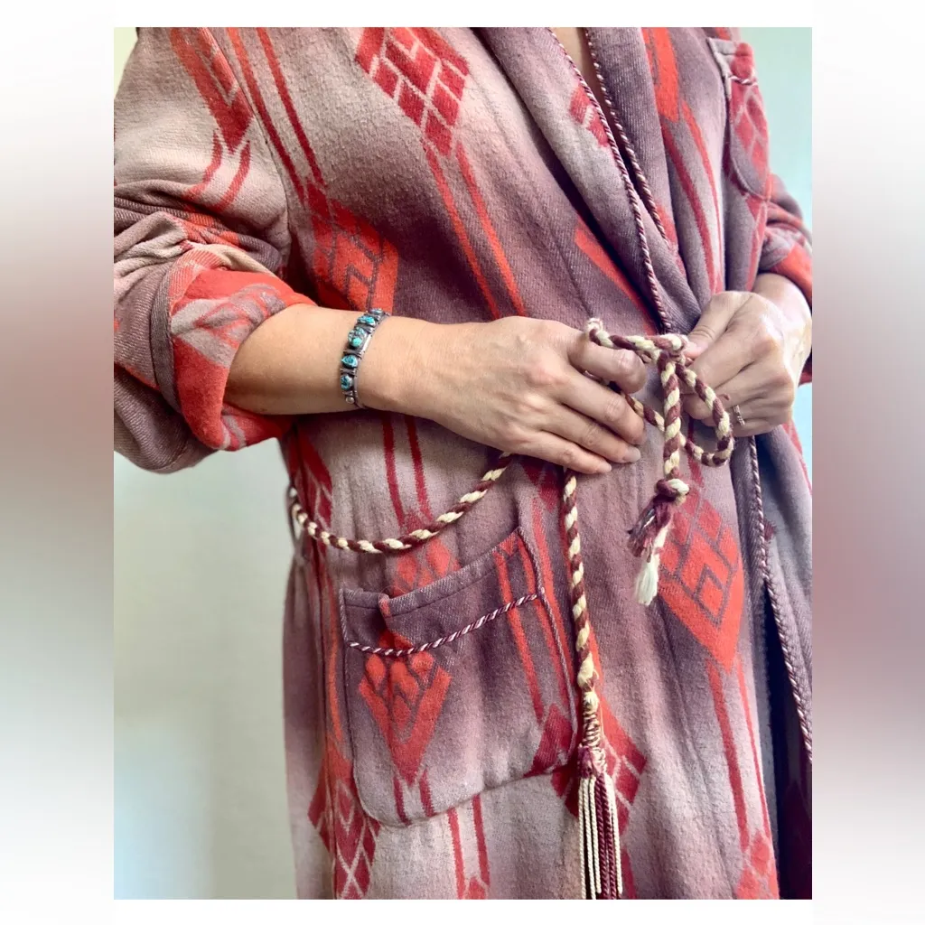 OMBRÉ BEACON ROBE / missing original belt Red Size undefined - Image 13