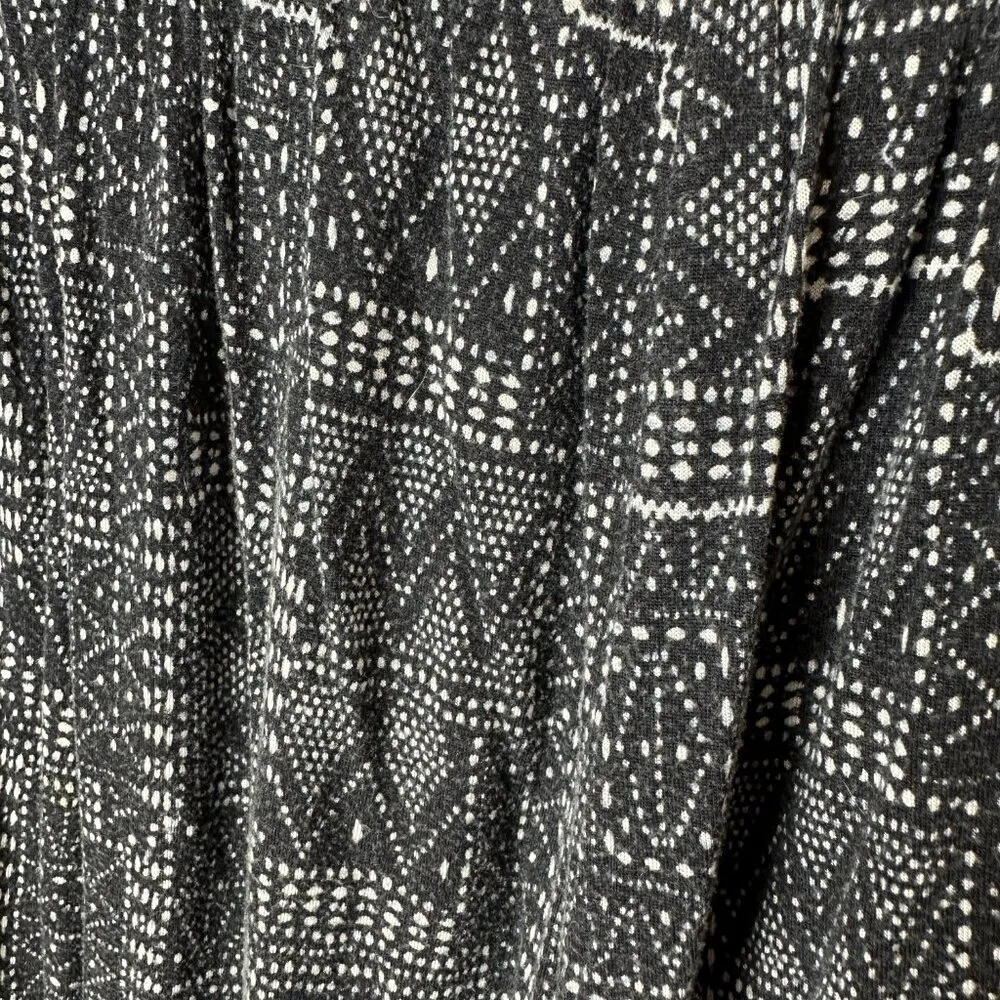 H&M Basic Line Boho Print Navy SOft Knit Joggers Size Large - Image 7