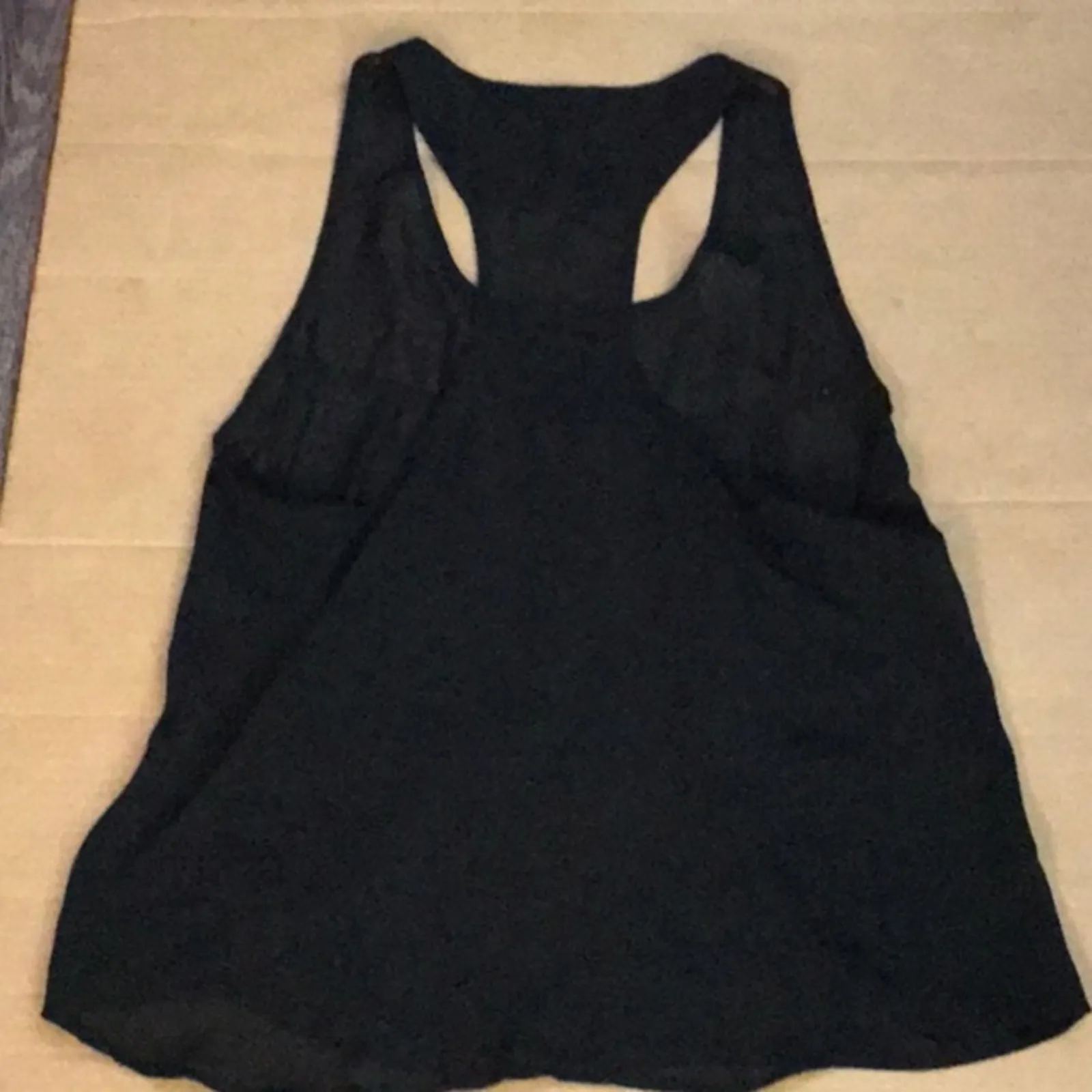 Bershka Black/Red Sheer Beaded Racerback Tank S Bohemian Dopamine Quiet Luxury - Image 6