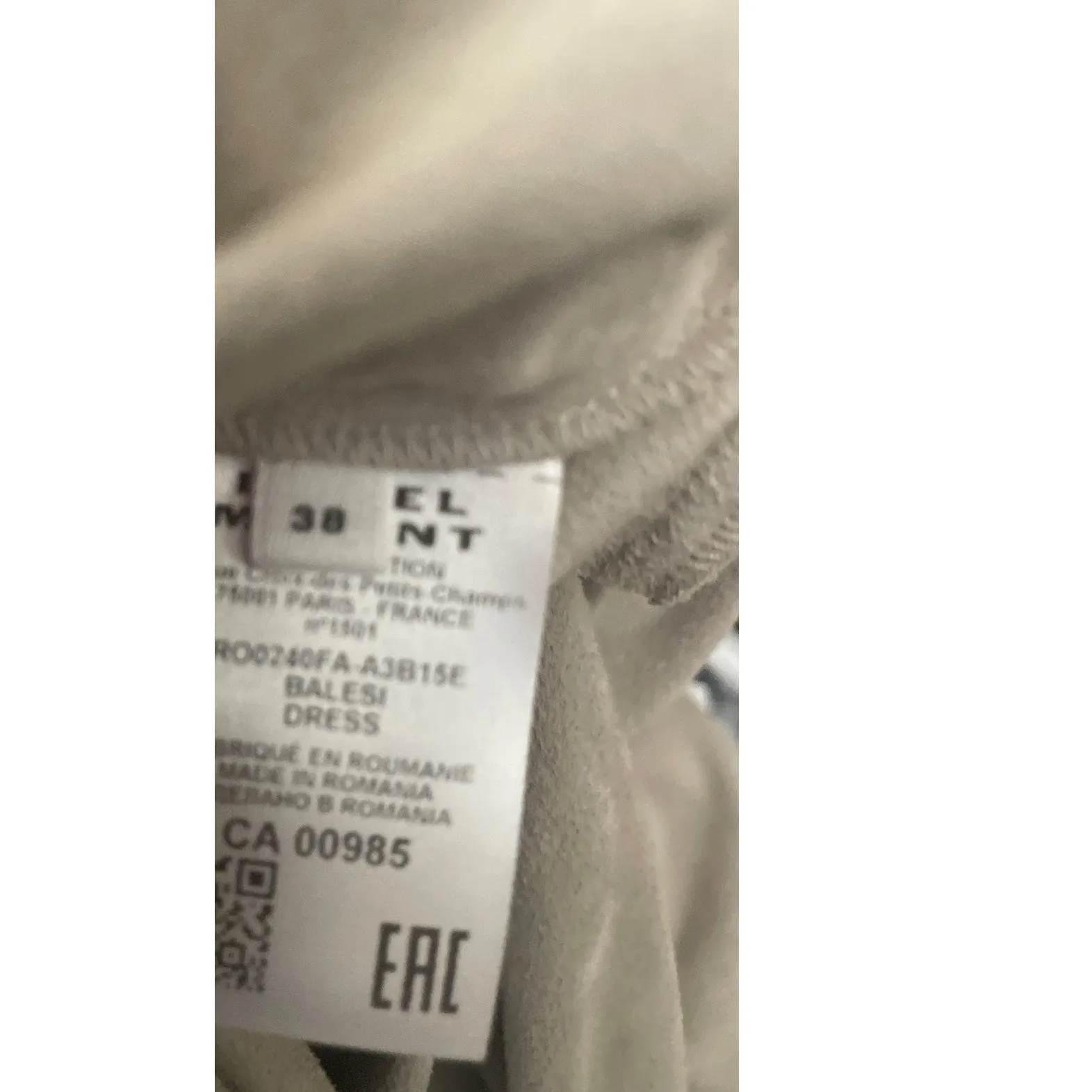 MARANT Etoile Balesi‎ Short Sleeve Mini Dress Size 6 - Image 10