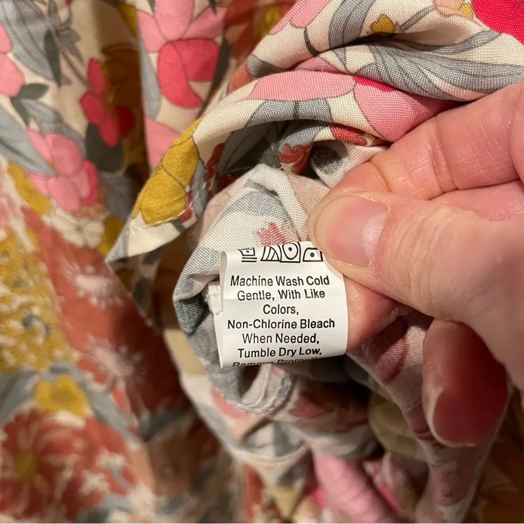 Cute floral flowy boho lightweight pull on pants Petal & Pup pockets beach pool - Image 7