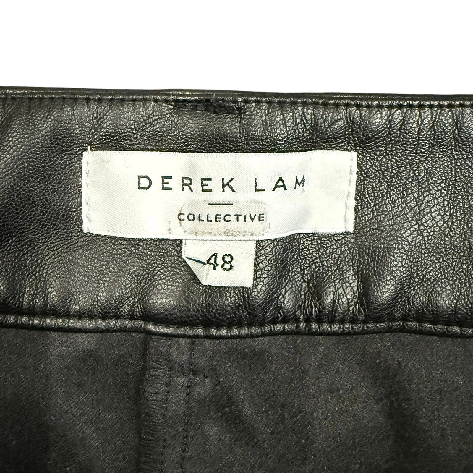 Derek Lam 10 Crosby x RTR Flare Faux Leather Sailor Pant in Black, Size US 12 - Image 7