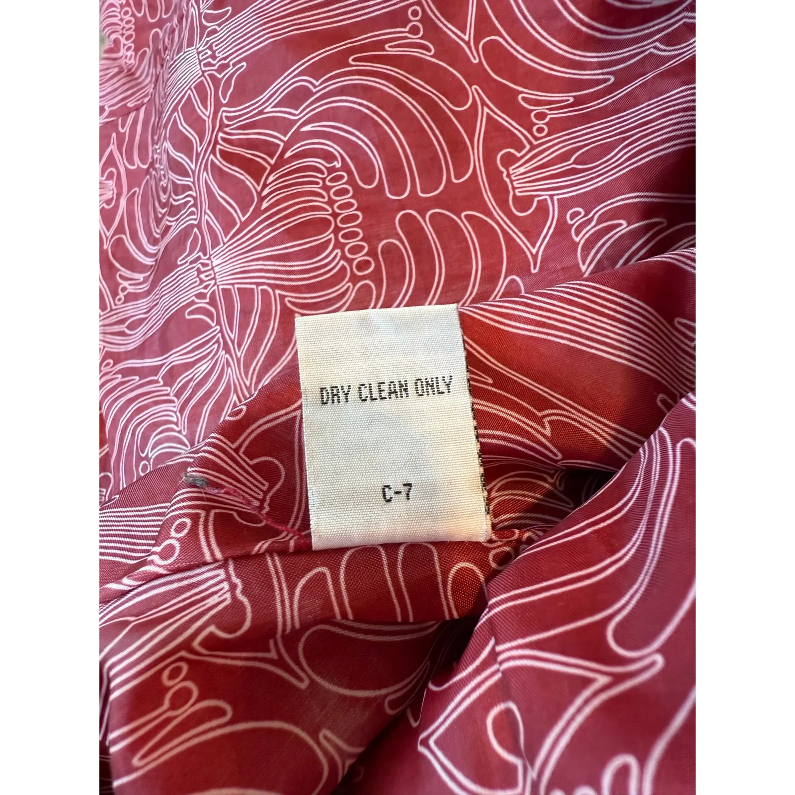 Anthropologie Tulle womens red wool blend button up collared pea coat Medium - Image 7