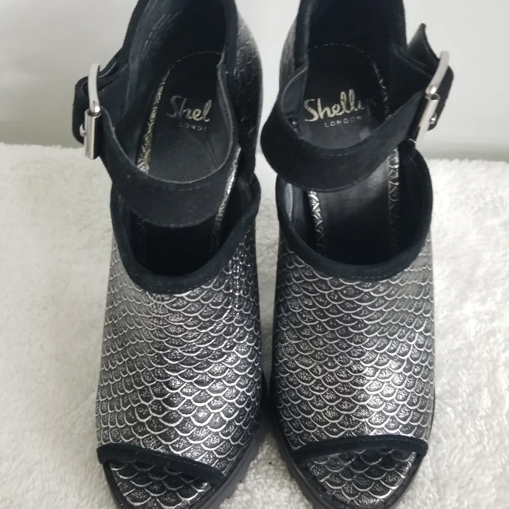 Shellys London platform shoes Silver Size 6 - Image 10
