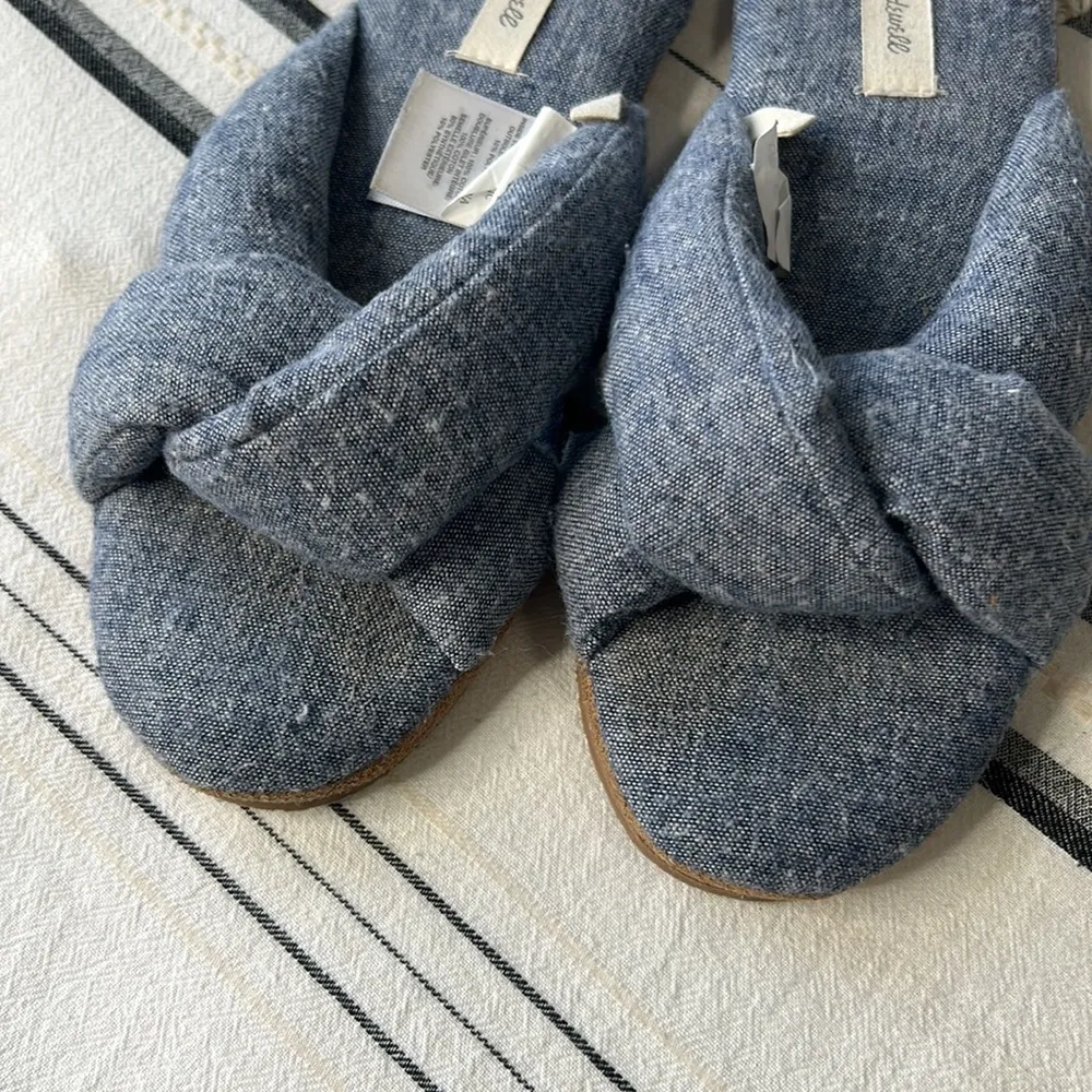 Madewell • Chambray Crisscross Scuff house Slippers - Image 67