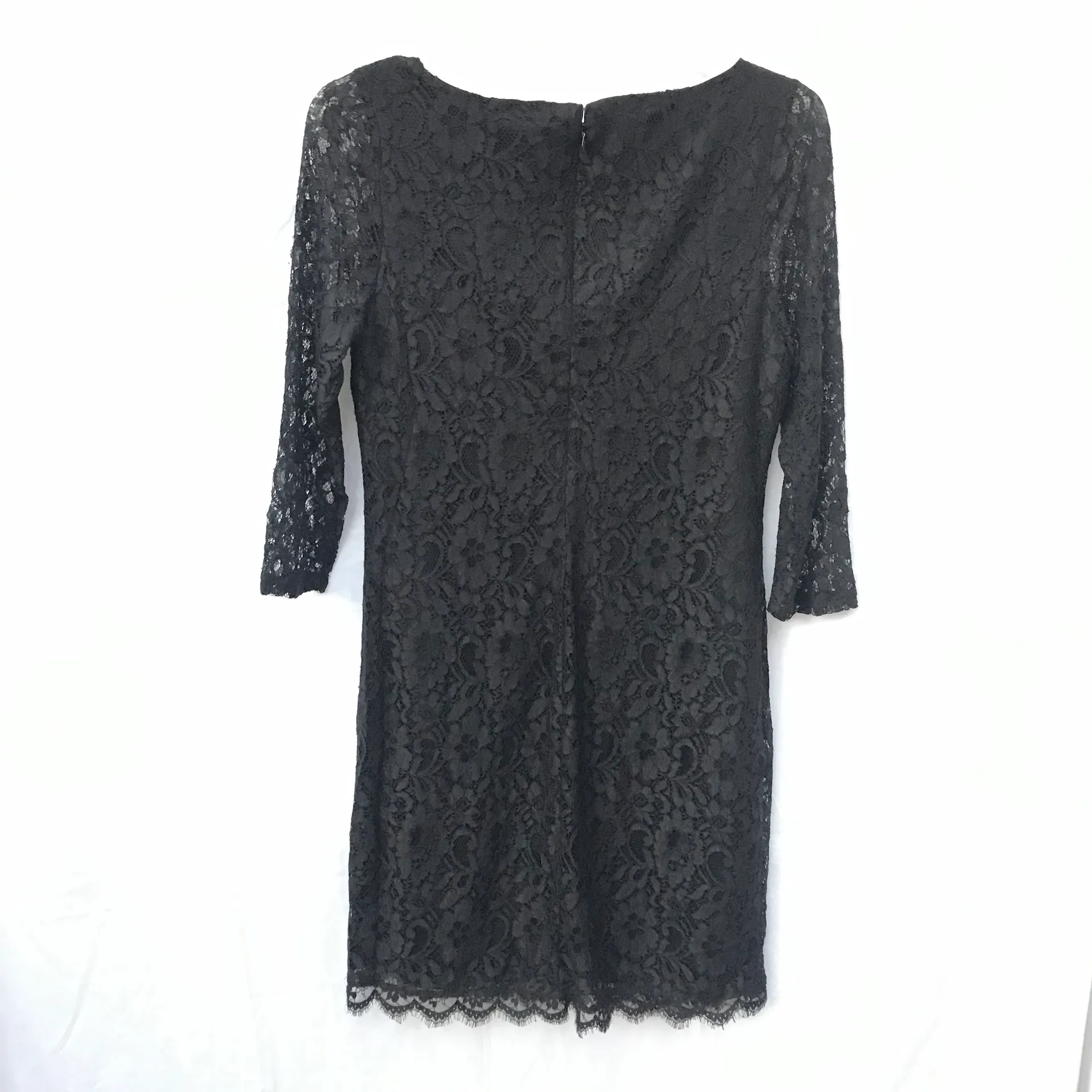 NWOT 10  Formal Floral Little Black Dress Long Sleeve Women’s - Image 2