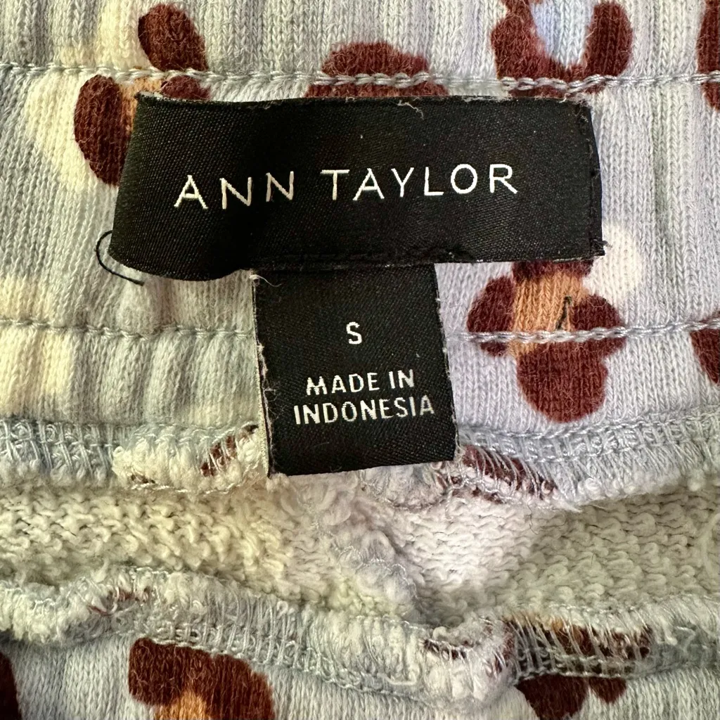 Ann Taylor  Leopard Print Patterned Jogger Lounge Pants Sweatpants - Image 3