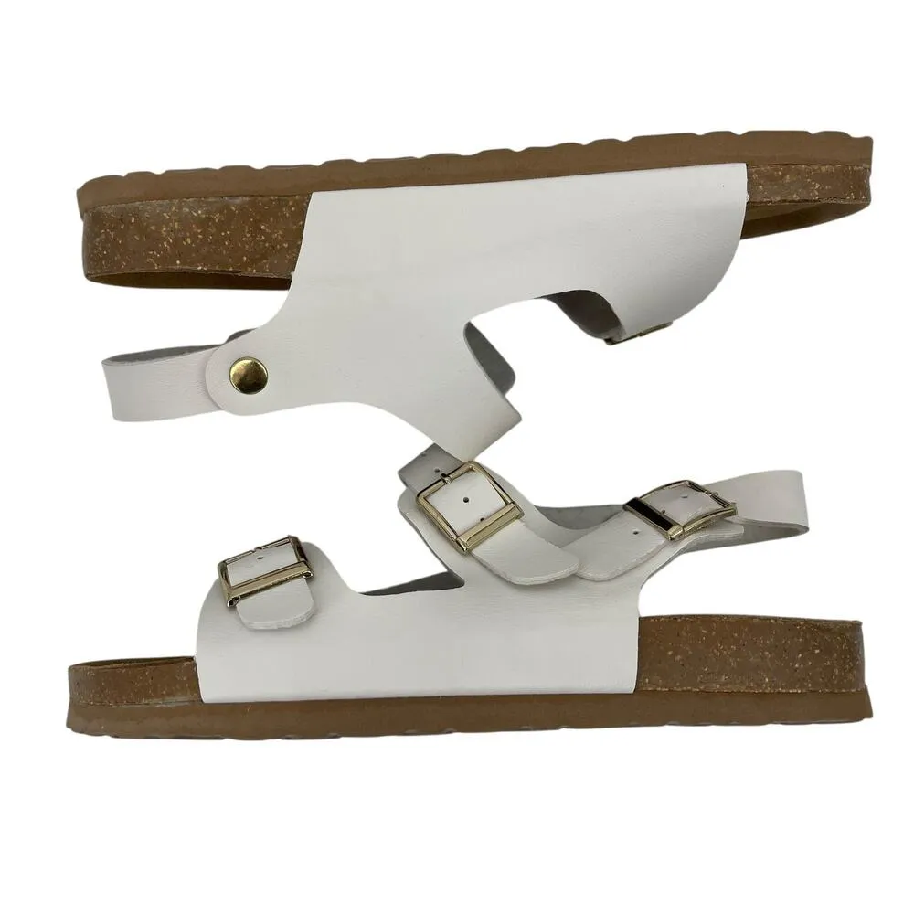 CUSHIONAIRE Lulu Cork footbed Sandal White Size 9 New without Box! - Image 4