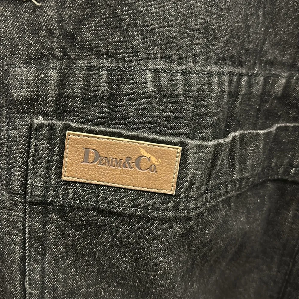 Denim Co Denim Removable Fleece Blanket Lined Toggle Button Pocket Coat Womens S - Image 9