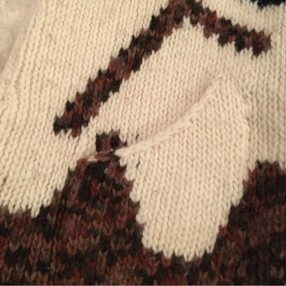 THICK, warm, button up long sweater coat overseas! Hand made with perfection - Image 3