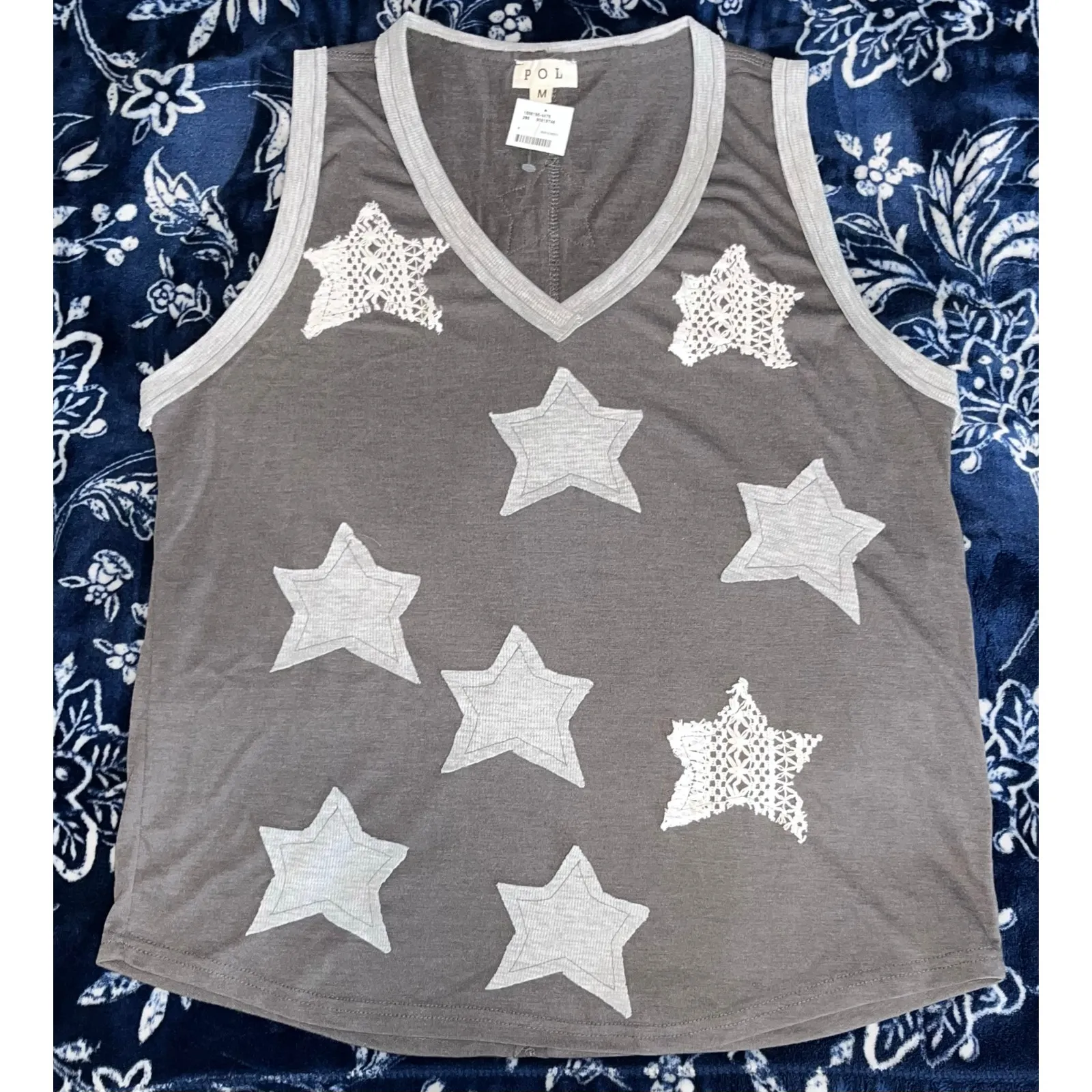 NWOT! POL Star Patch Tank Top 19” P2P - Image 3