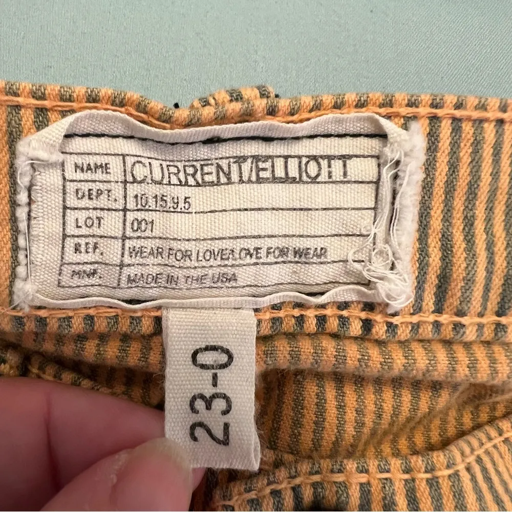 Current/Elliott The Quartermaster Pant Marmalade Stripe 23-0 - Image 10