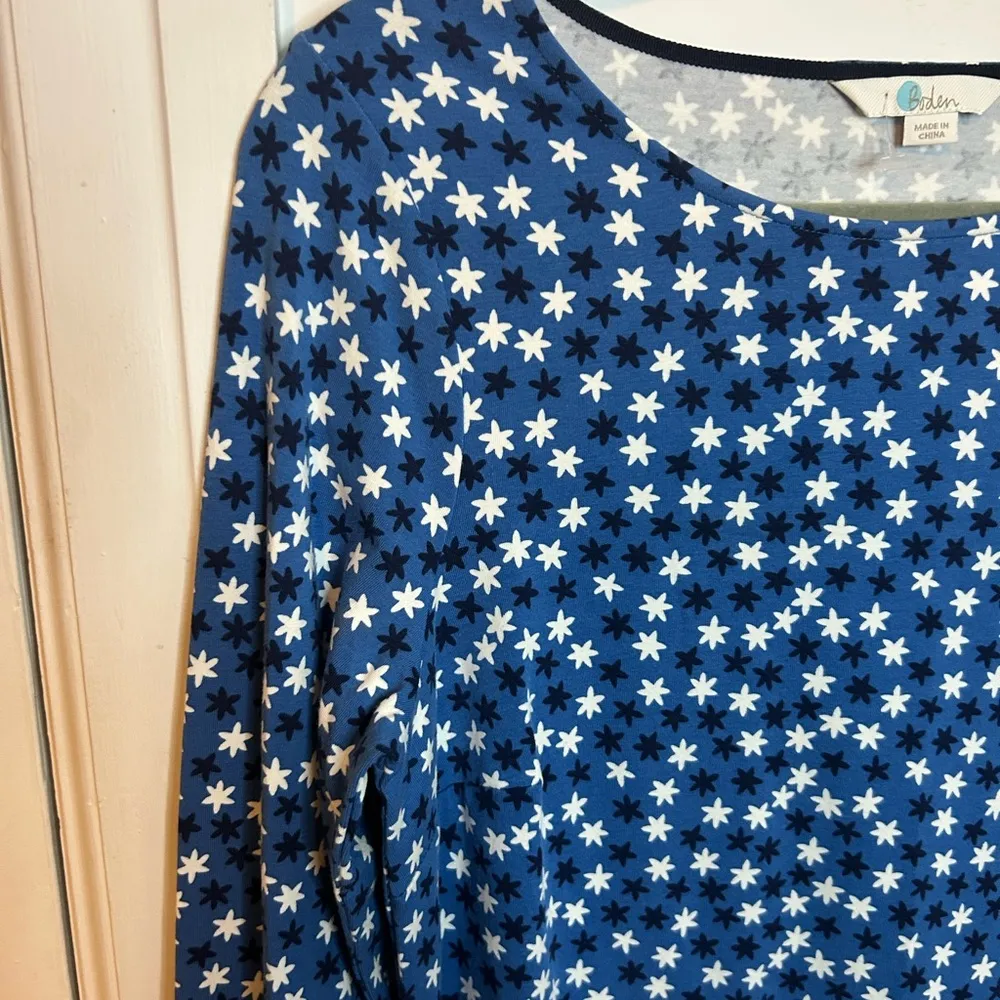 Boden Fawn Jersey Knit Midi Dress Blue Size 8 - Image 5