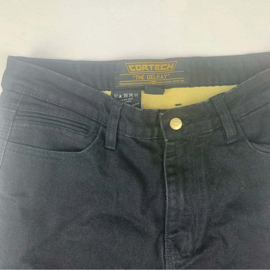 Cortech the Delray Women size 8 medium black riding jeans reinforced padded perf - Image 6