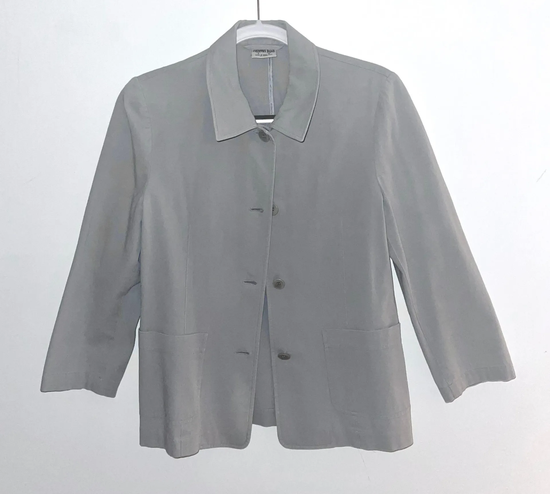 Light Gray Button Down Jacket NWOT - Image 2