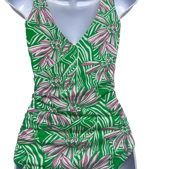 Lilly Pulitzer Green Bean Daisy FOXI‎ One piece Swimsuit size XS - Image 7