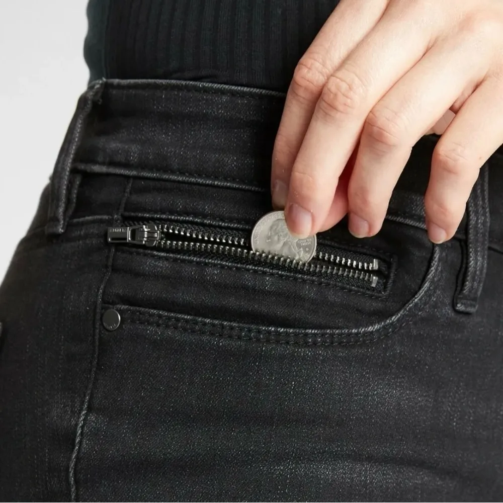 Athleta Sculptek Ultra Skinny Zip Jeans in Carbon Wash Size 2 - Image 3