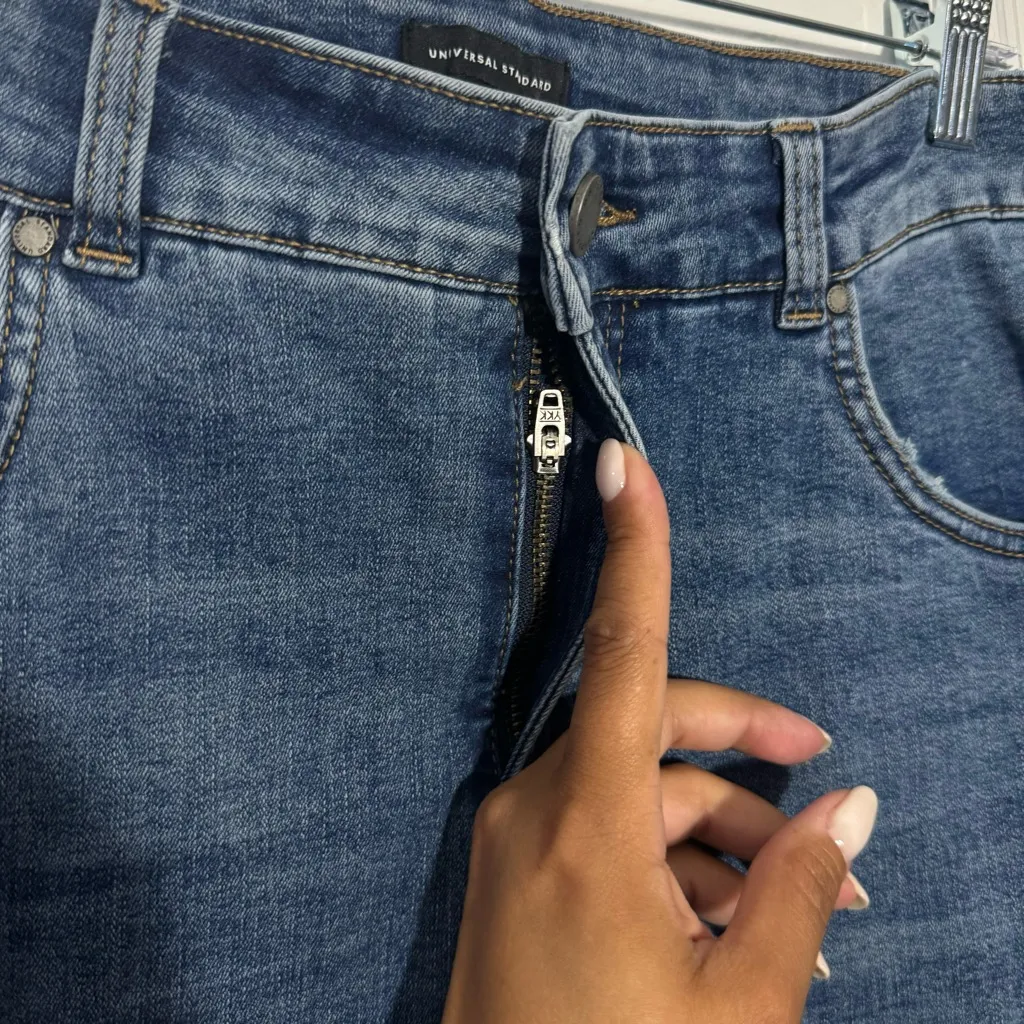 Universal Standard Seine High Waist Jeans in Blue Size 12 - Image 8