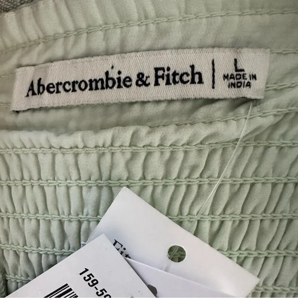 Abercrombie & Fitch Women’s Green Billowy Sleeve Corset Dress Size L NWT - Image 3