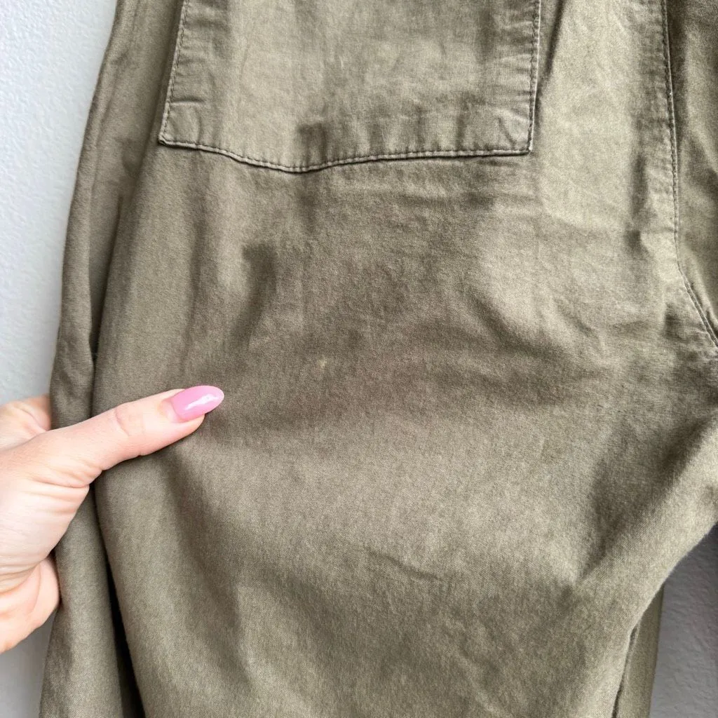 Prairie Underground Lagenlook Green 100% Organic Cotton Pant Womens Size Medium - Image 4